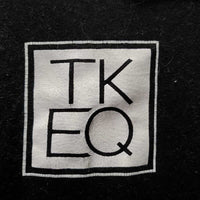 "TKEQ" LS T-Shirt *gc, hairy, fuzzies, linty, pills, faded, older
