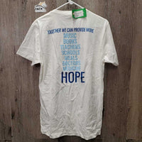 SS V Neck T-Shirt "JustWorld 15 Years" *like new
