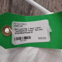SS V Neck T-Shirt "JustWorld 15 Years" *like new
