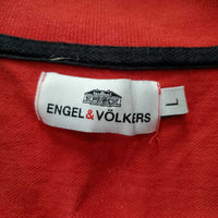 SS Polo Shirt, 1/4 Button Up *gc, faded collar edges & stain
