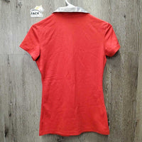 SS Polo Shirt, 1/3 Button Up "Canada 2016" *xc, crinkled collar
