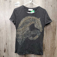 SS T-Shirt *gc, hair, faded, discolored spots
