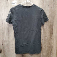 SS T-Shirt "Lead Change Be Change - Just World" *gc, cracking logos, faded, rubs, pills, faded pits
