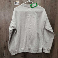 LS Sweatshirt, "Horsepower" *vgc, mnr hair & sleeve stains
