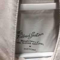 LS Mesh Sun Shirt, quarter zip *gc/fair, undone seams, stains, pills, pit stains
