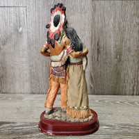 Louis Dionne Indigenous Couple Statue *vgc, mnr dust
