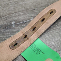 Soft Leather Belt, Square Belt Buckle *vgc, creases, stains, scratches, dents, dirt/residue, scrapes
