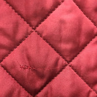 Puffy Vest, zipper *gc, stained collar edge, slices
