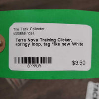 Terra Nova Training Clicker, springy loop, tag *like new
