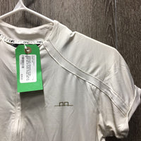 LS Sun Show Shirt, 1/4 zip up, mesh pits & back *gc, pit stains, snags, pills
