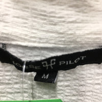 SS Sun Show Shirt, 1/4 zip up, mesh sleeves *gc/fair, dingy, snags, pills, mnr stains, broken els, mnr stains
