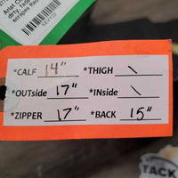 Half Chaps *gc/fair, dirty, faded, stainsn, scratches, scrapes
