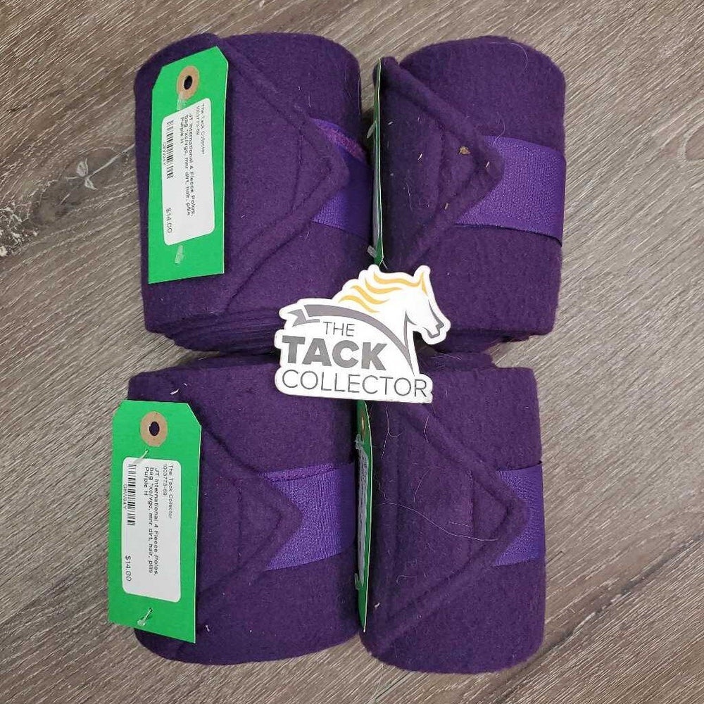 4 Fleece Polos, bag *xc/vgc, mnr dirt, hair, pills