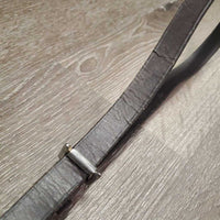 1 ONLY Leather Elastic Side Rein *vgc, clean, creases, dry, scratches
