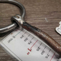 Thin Sweet Iron Western Loose Ring Bit *gc/fair, v.rusty, mnr dirty, rubs
