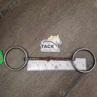 Thin Sweet Iron Western Loose Ring Bit *gc/fair, v.rusty, mnr dirty, rubs
