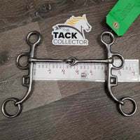 Thin Argentine Style Combo Tom Thumb Jointed Med Shank Western Bit *vgc/gc, dirt, residue, scratches
