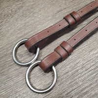 Adjustable Leather Running Martingale Attachment ONLY, buckle end *gc/vgc, mnr dirt?dust, creases
