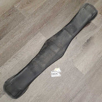 Wide Neoprene Cinch, 2x D Rings *fair/poor, v.dry, stiff & edge cracks, edge rubs & holes, older
