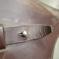 Large Belly Girth, 2x els, D Ring, Strap *gc, scrapes, faded & rubs, older, clean & mnr dirt, hairy seams
