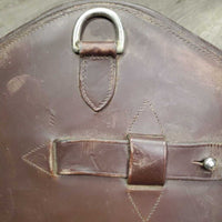 Large Belly Girth, 2x els, D Ring, Strap *gc, scrapes, faded & rubs, older, clean & mnr dirt, hairy seams
