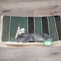 Fleece Bottom Navajo Western Pad *gc, v. rubbed, clumpy, mnr hair, faded, pills, snags, bare spots, undone stitch, threads
