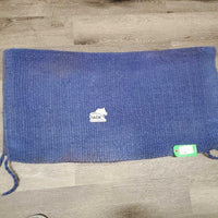 Wool Western Saddle Blanket *gc, v. hairy, pilly, loose seams, dirty, pulls, snags, rubs
