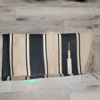Thin Wool Western Saddle Blanket *gc, v. dirty, stiff, hairy, stains, rubs, mnr pills
