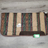 Thin Wool Bottom Western Saddle Pad *vgc, older? mnr rubs, puckers, dirt, hair

