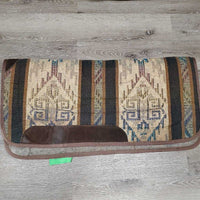 Thin Wool Bottom Western Saddle Pad *vgc, older? mnr rubs, dirt, hair, snags