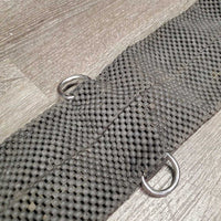 Neoprene Covered Nylon Web Cinch, 2x D Rings *gc/fair, clean, faded, v.peeled neoprene
