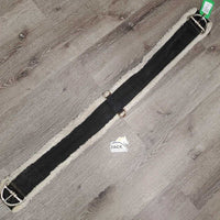 Nylon Web Fleece Cinch, 2x D's *gc/fair, hair, rust, clean, stains, clumpy, folded, edges: curls & rubs
