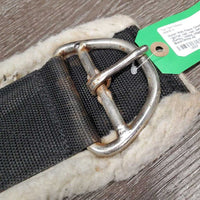 Nylon Web Fleece Cinch, 2x D's *gc/fair, hair, rust, clean, stains, clumpy, folded, edges: curls & rubs
