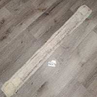 Nylon Web Fleece Cinch, 2x D's *gc/fair, hair, rust, clean, stains, clumpy, folded, edges: curls & rubs
