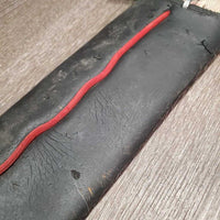 Thick Soft Neoprene Cinch, 2x D Rings *gc/fair, clean & residue, chipped & rips, older, stains, faded
