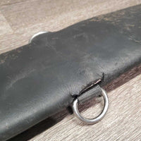 Thick Soft Neoprene Cinch, 2x D Rings *gc/fair, clean & residue, chipped & rips, older, stains, faded
