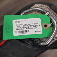 Thick Soft Neoprene Cinch, 2x D Rings *gc/fair, clean & residue, chipped & rips, older, stains, faded
