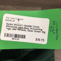 Nylon Western Saddle Cover, Storeable Horn Bag, Drawstring *vgc, mnr threads, clean
