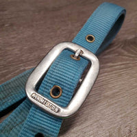 Thick Nylon Halter *gc/fair, stains, discolored, rubs & frays, faded, missing grommet, older
