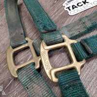Thick Nylon Halter *gc/fair, dirt, v.rubbed, v.scraped & frayed, stains, faded
