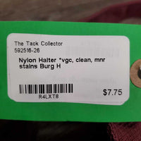 Nylon Halter *vgc, clean, mnr stains
