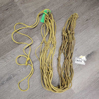 Thin Hvy Nylon String Hay Net *gc/fair, stains, frays, dirty, older, broken & chewed strings, rusty
