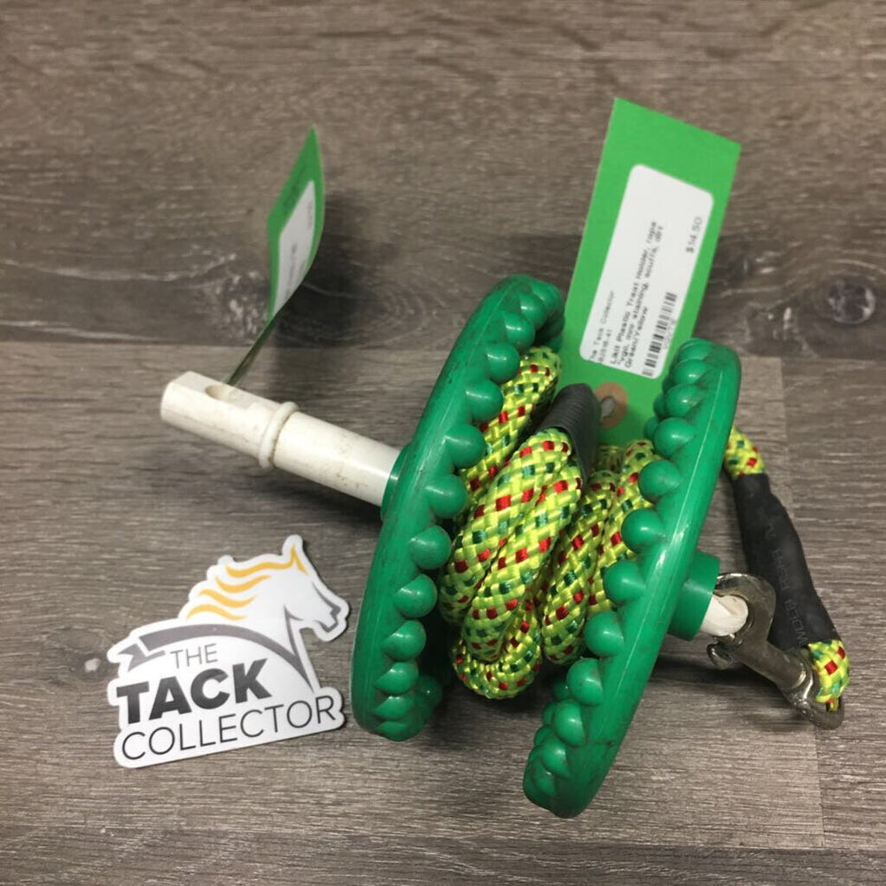 Plastic Treat Holder, rope *vgc, mnr staining, scuffs, dirt