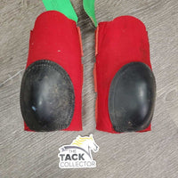 Neoprene Skid Boots, velcro *gc/fair, threads, stains, mnr rubs, older, cracking edges

