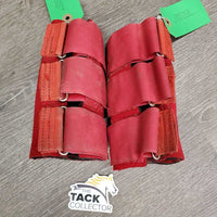 Neoprene Skid Boots, velcro *gc/fair, threads, stains, mnr rubs, older, cracking edges
