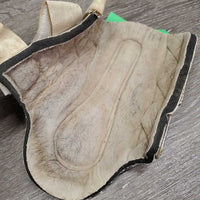 Pr Closed Boots, velcro *fair, rubs, hairy, dingy, dirty, stains, discolored/yellowed, hole, v.pilly
