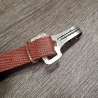 Nylon Web & Thick Fleece Breastcollar, spring snap, leather straps *gc, hairy, clumpy, older, rusty, scrapes
