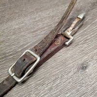 Adjustable Leather Tie Down? Strap, 2x snaps *fair, stains, dirty, scrapes, rust, xholes
