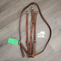 Western Nylon Running Martingale *gc, older, dirty, hole & edge rubs/frays
