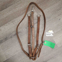 Western Nylon Running Martingale *gc, older, dirty, hole & edge rubs/frays
